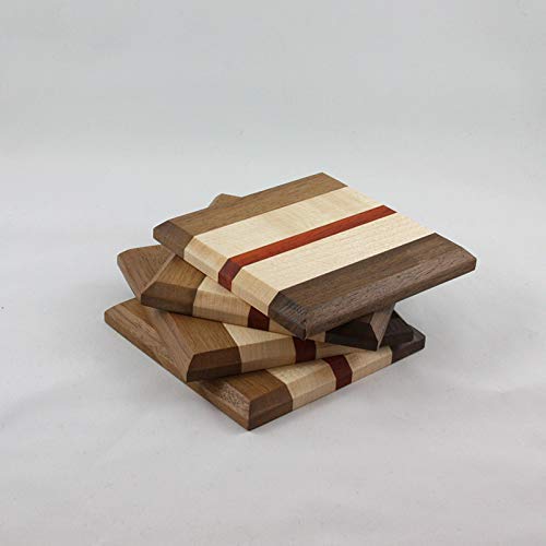 Handmade Hardwood Coasters (Chamfer edge)