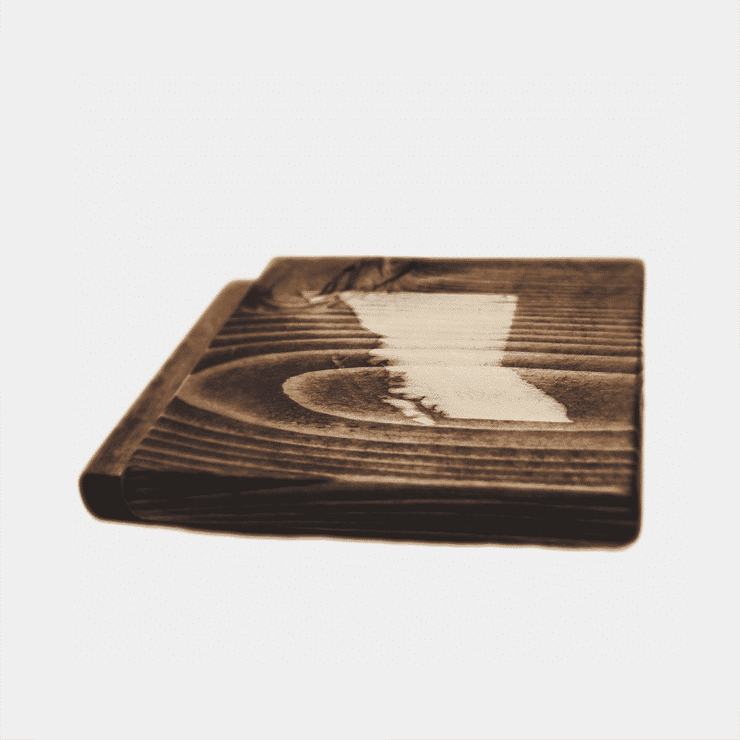 Set of 2 British Columbia Coasters (Recycled Wood)