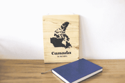 Map of Canada Wood Wall Sign