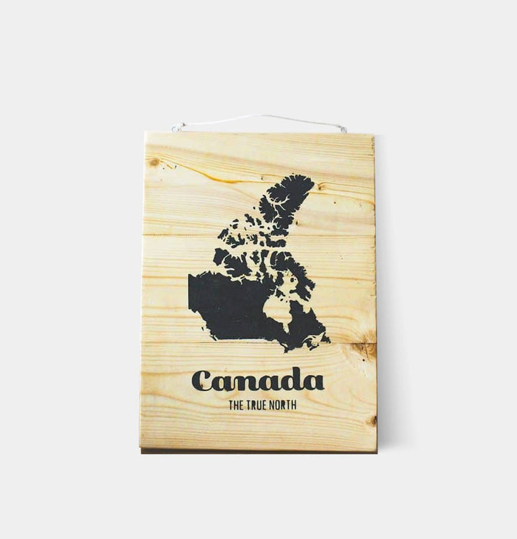 Map of Canada Wood Wall Sign
